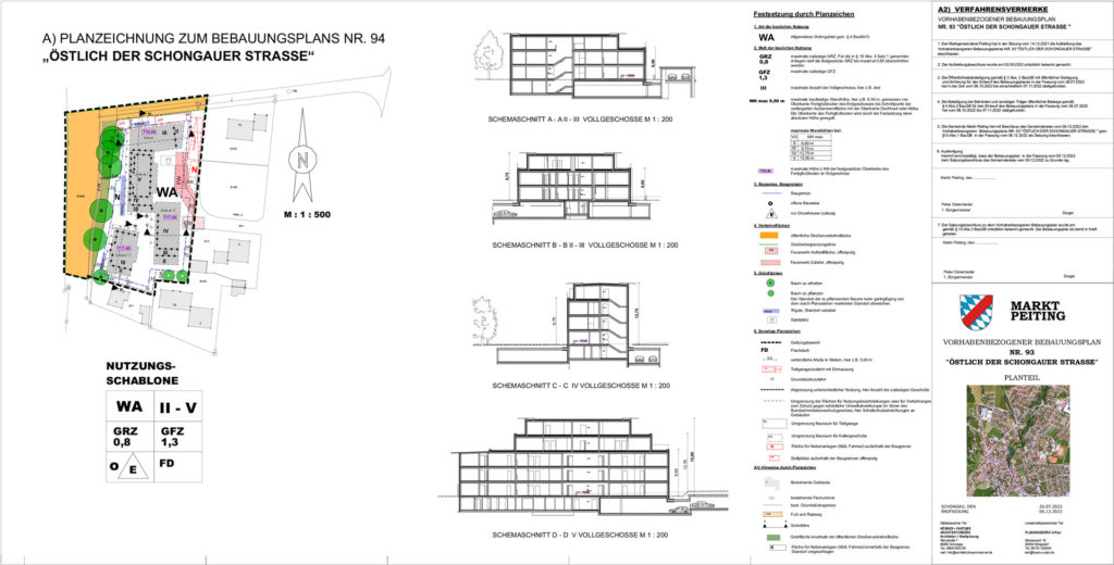 Peiting Schlossberg Vorhabenbezogener B-Plan Peiting